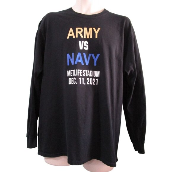 Army Navy Game Met Life 2021 T Shirt12 Duty Honor Country Beat Navy Mens L EUC - Picture 3 of 12